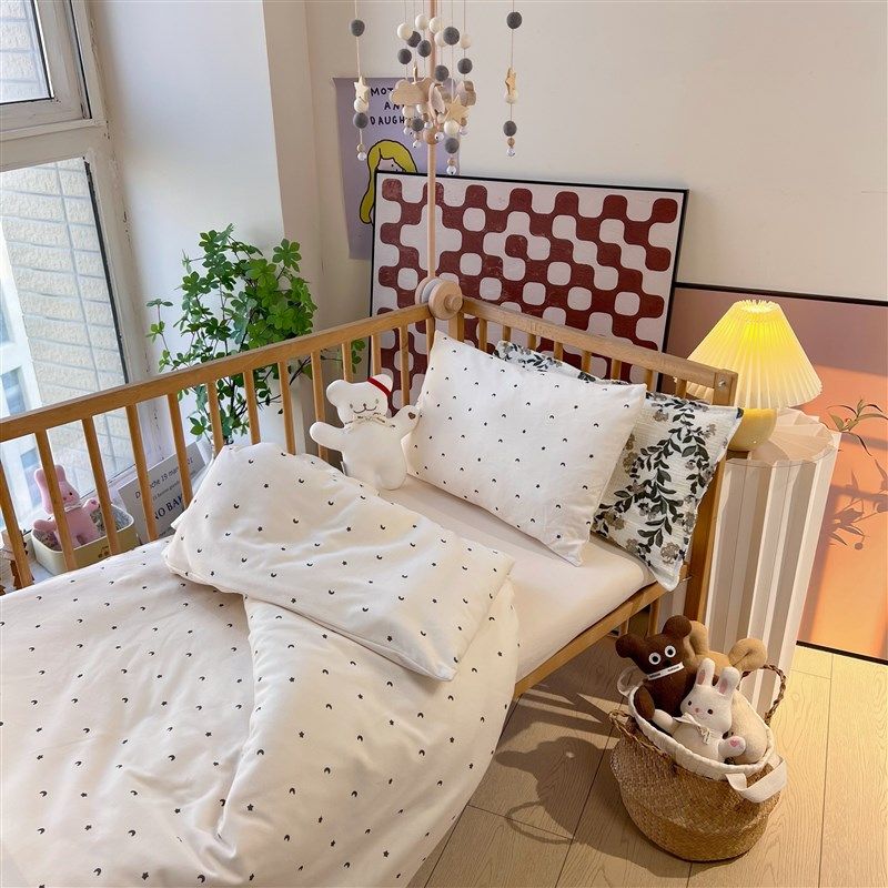 弹力棉 A类全棉针织棉儿童被套幼儿园秋冬婴儿被罩裸睡纯棉三件套,淘宝优惠券,粉丝福利购,淘宝优惠卷