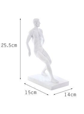 北欧极简人物摆件书房书柜书挡y现代样板间售楼中心书靠艺术工艺