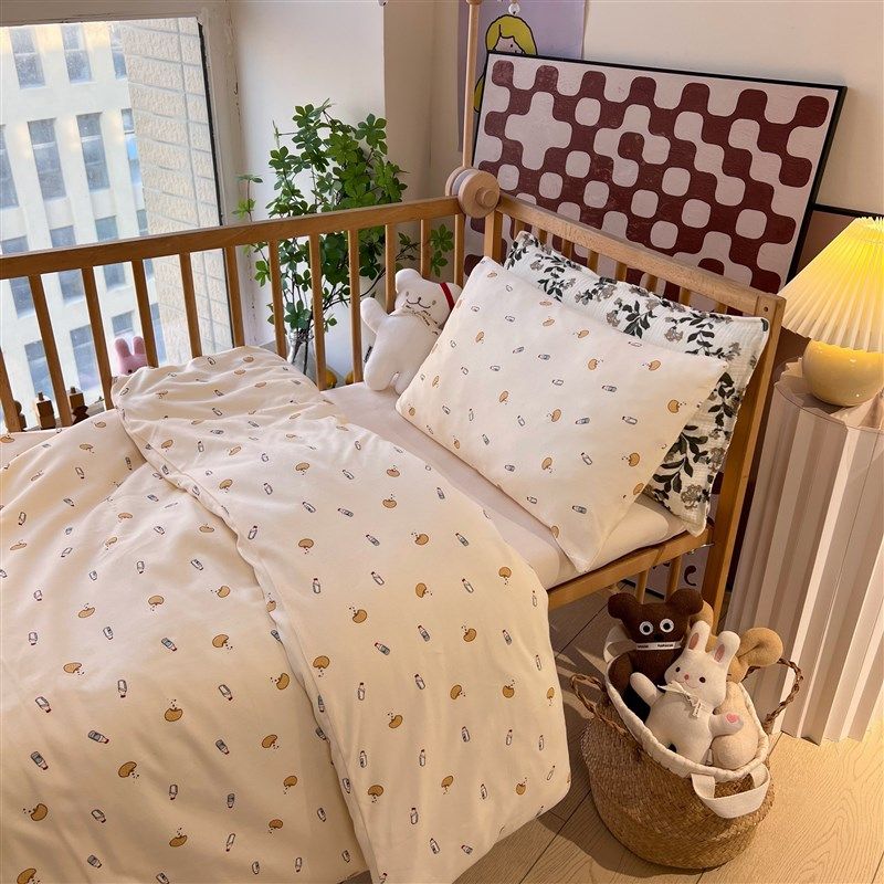 弹力棉 A类全棉针织棉儿童被套幼儿园秋冬婴儿被罩裸睡纯棉三件套,淘宝优惠券,粉丝福利购,淘宝优惠卷