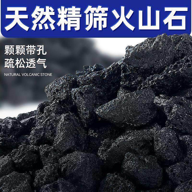 黑色天然火山石颗粒鱼缸水族造景过滤高级装饰石材垫底精筛火山岩,淘宝优惠券,粉丝福利购,淘宝优惠卷