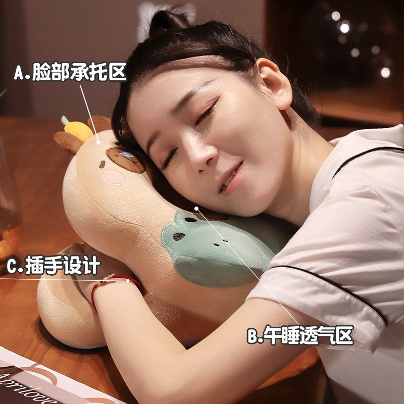 办公室午睡枕趴睡枕小学生午休神器教室儿童趴桌上睡觉抱枕小枕头 - 图1