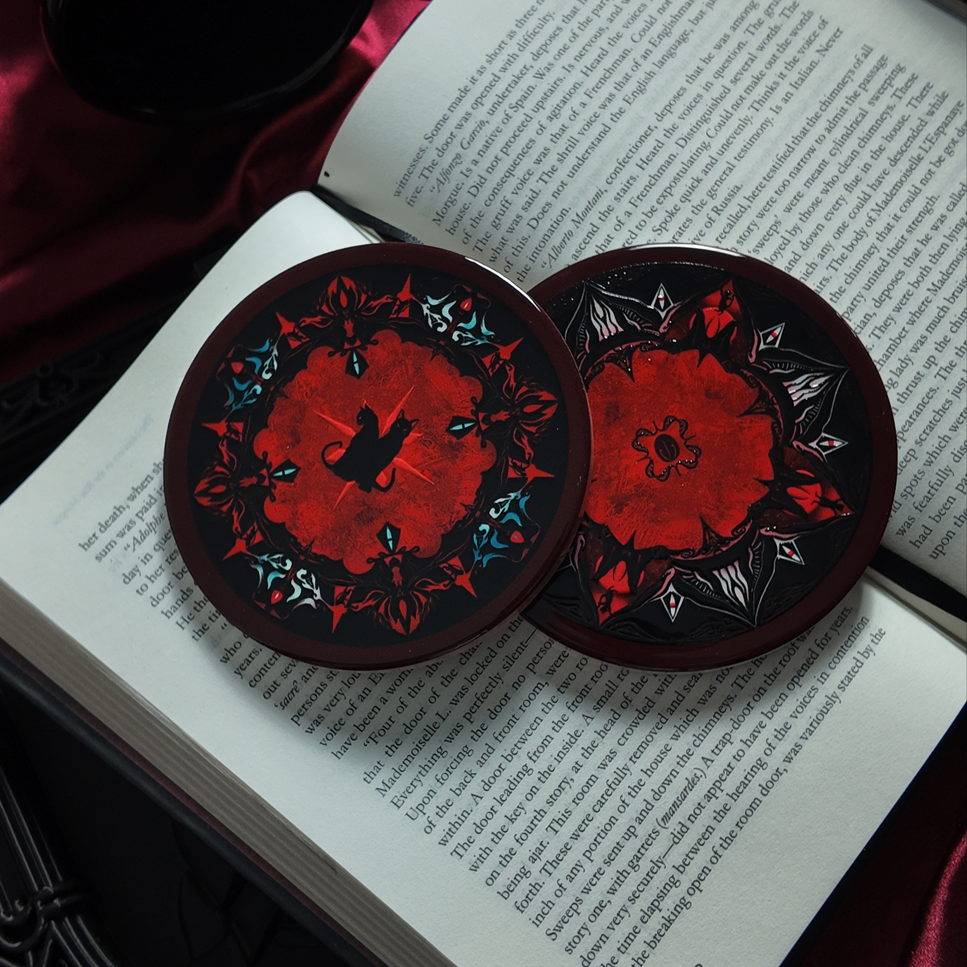 AshOracle乌撒之猫咖啡陶瓷杯垫 高级轻奢杯垫谷美文创杯垫隔热垫,淘宝优惠券,粉丝福利购,淘宝优惠卷