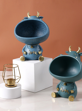 进门放钥匙收纳摆件创意北欧玄关家居轻奢客厅房间电视柜桌面饰品