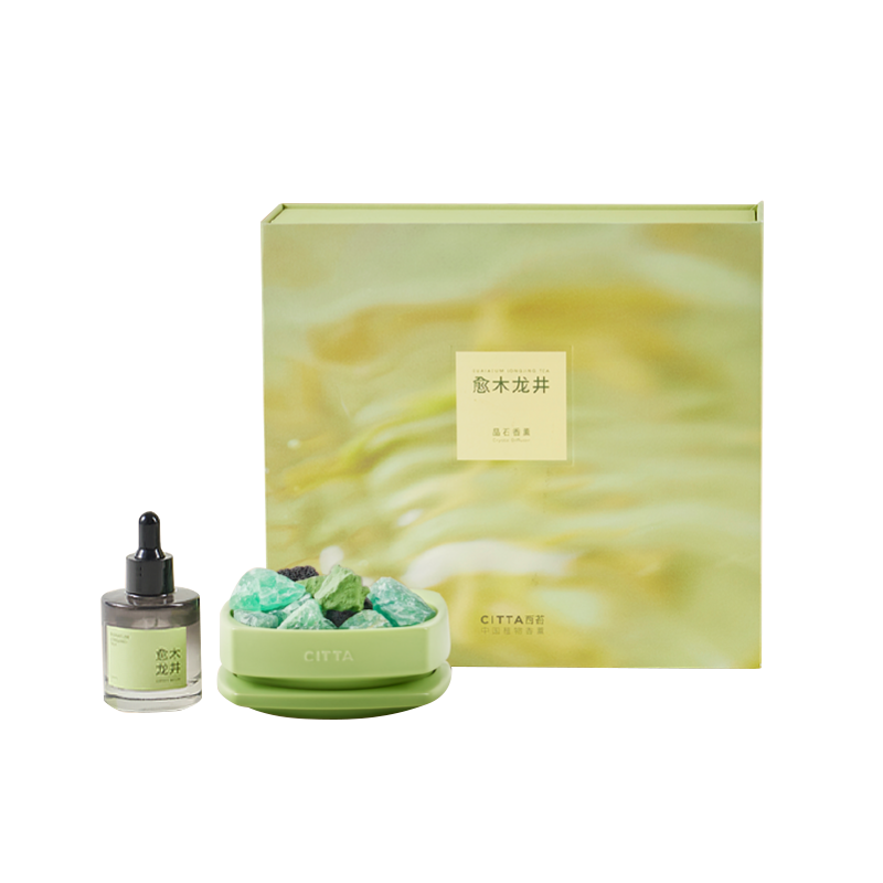 CITTA西苔杭州龙井扩香晶石晨雾精油茶味香薰礼盒无火晶石礼盒,淘宝优惠券,粉丝福利购,淘宝优惠卷