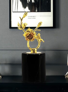 高档北欧轻奢风工艺品创意家居装饰F品办公室客厅玄关桌面酒柜摆