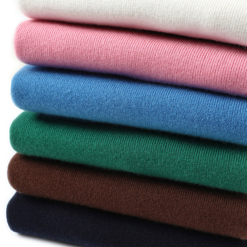 演绎不凡品味~拼色圆领弹力坑条羊绒衫女纯羊绒毛衣针织衫打底衫,淘宝优惠券,粉丝福利购,淘宝优惠卷