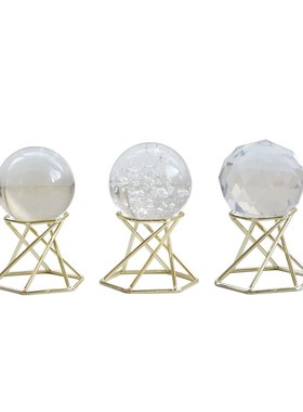 气泡水晶球北欧轻奢风小巧装饰摆件创意家居工艺品桌面装饰品