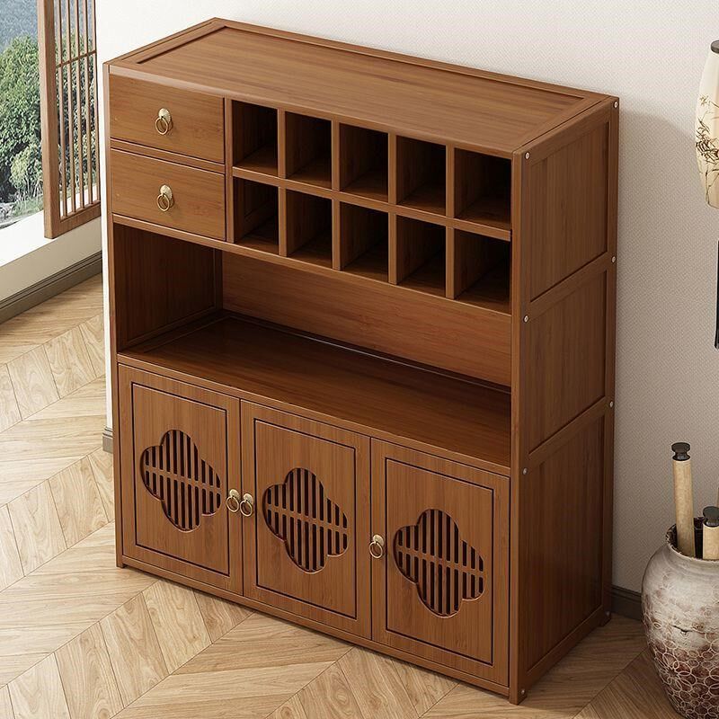 Tea cabinet household tea room tea rack Bogu rack tea cabinet storage rack Chinese tea table side cabinet tea set storage rack