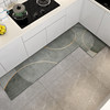 Special kitchen floor mats for household use, stain-resistant, non-slip and oil-proof, washroom door carpets, water-absorbing and oil-absorbing floor mats, high-end