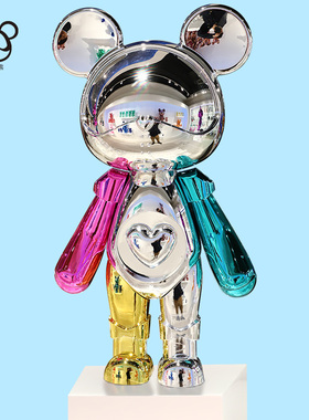 星际熊摆件潮玩手办公仔办公桌电视柜酒柜摆设现代轻奢装饰品礼品