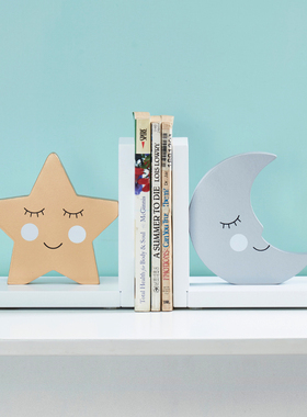 卡通书挡摆件玄关客厅电视柜儿童房家居装饰品卧室W书房桌面书立