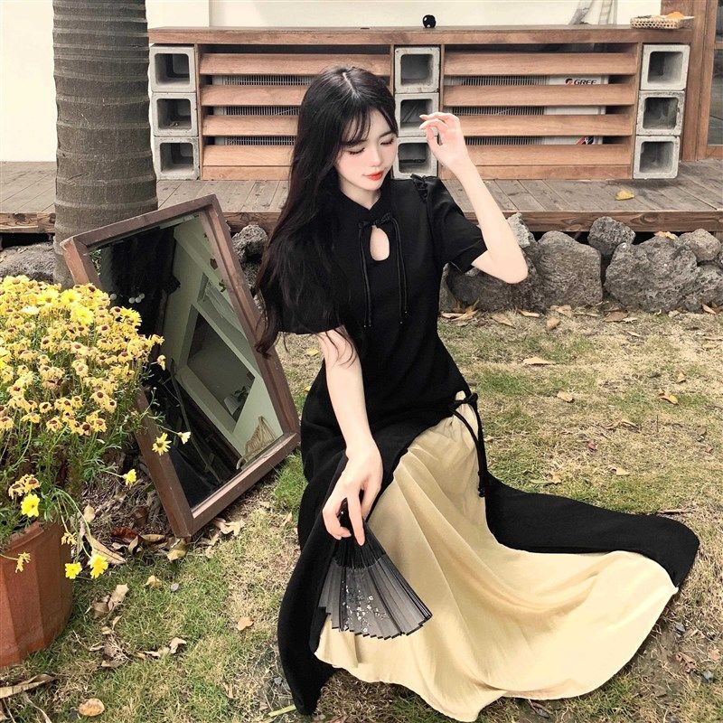 国风哺乳连衣裙夏季辣妈款时尚外出设计感收腰开叉长裙大码月子服,淘宝优惠券,粉丝福利购,淘宝优惠卷