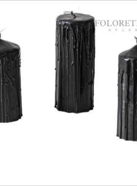 中古欧式复古风装饰手工圆柱大蜡烛浪漫欧式餐桌茶几香薰装饰品