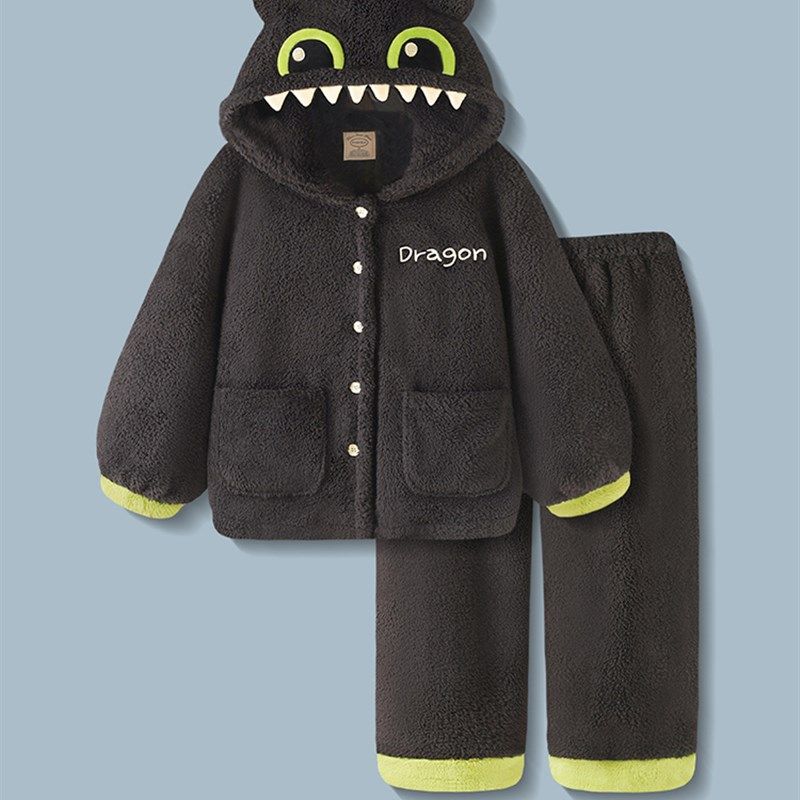 【设计师款】情侣睡衣女冬季保暖珊瑚绒加厚家居服可爱秋冬套装男,淘宝优惠券,粉丝福利购,淘宝优惠卷