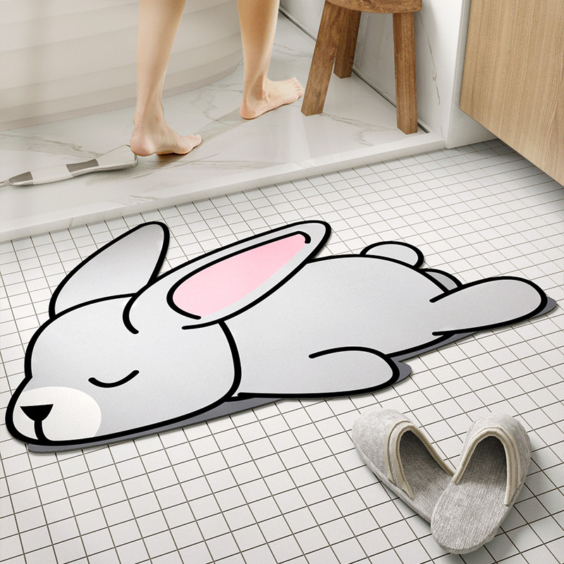 硅藻泥吸水地垫浴室门口卡通软垫防滑卫生间脚垫厕所小地毯家用,淘宝优惠券,粉丝福利购,淘宝优惠卷