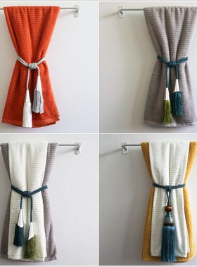 星韵样板房卫生间浴巾毛巾装饰陈列摆件卫浴卖场名宿浴室软装饰品