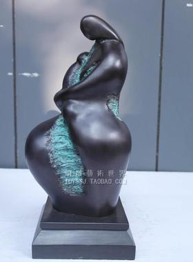 母爱母子情深抽象铜雕塑工艺礼品摆饰雕塑摆件艺术品家居装饰品商