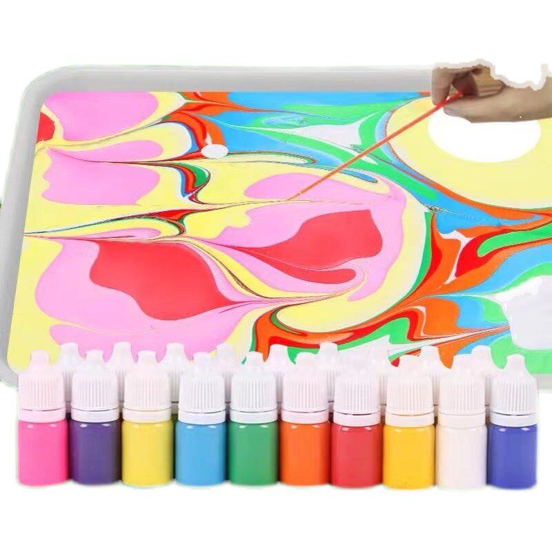 帕皮特水拓画颜料套装 水影画 浮水画工具材料湿拓画儿童颜料安全,淘宝优惠券,粉丝福利购,淘宝优惠卷