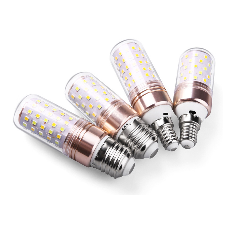 LED灯泡节能省电E14螺口E27螺口12瓦吊灯吸顶灯暖光三色智能灯泡 - 图1