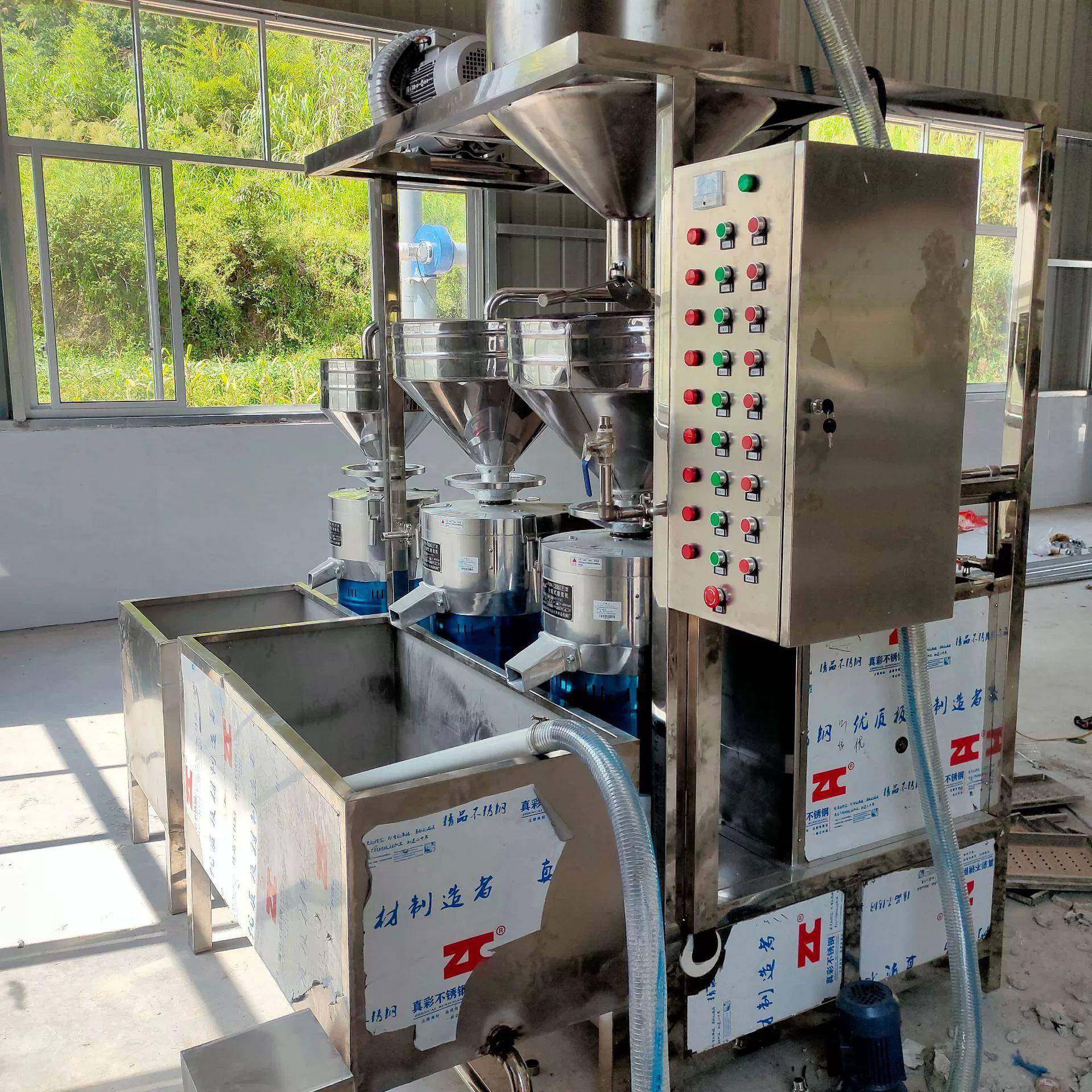 大型商用黄豆磨浆设备豆制品加工设备自动化三连磨浆机全自动,淘宝优惠券,粉丝福利购,淘宝优惠卷