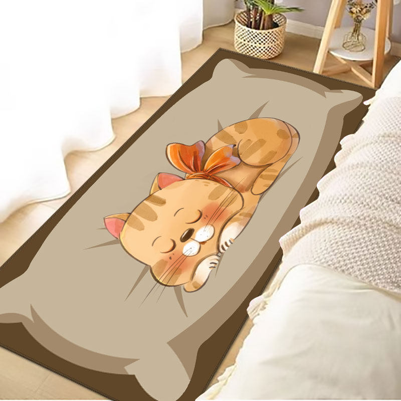 卡通风格加厚地毯可爱动物床边毯卧室客厅防滑茶几地毯飘窗垫,淘宝优惠券,粉丝福利购,淘宝优惠卷