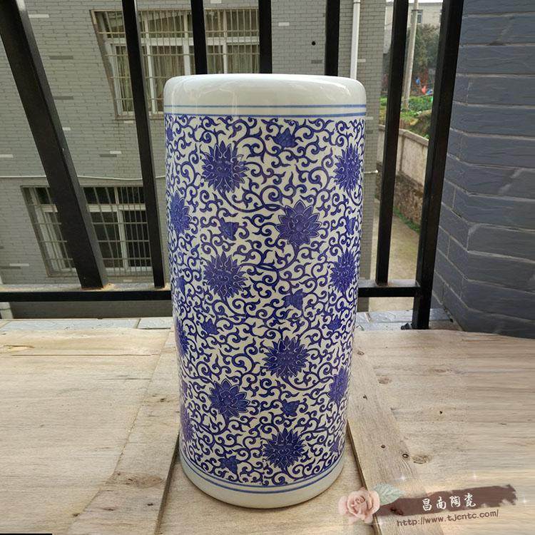 景德镇陶瓷书画筒雨伞筒箭筒帽筒米缸圆柱花盆青花瓷落地装饰实用,淘宝优惠券,粉丝福利购,淘宝优惠卷