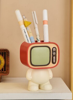 新款创意多功能笔筒手机支架通用桌面可爱装饰摆件教师节礼物儿童