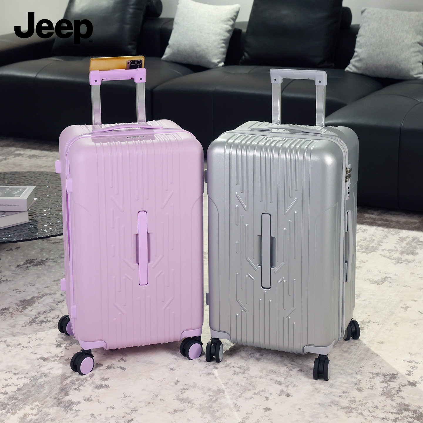 JEEP/吉普深仓大容量双层拉链行李箱轻便结实耐用旅行箱拉杆箱,淘宝优惠券,粉丝福利购,淘宝优惠卷