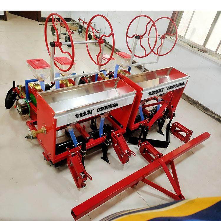 广西柳州玉米精播机 先铺膜後播种2垄4行鸭嘴点播机行距可调,淘宝优惠券,粉丝福利购,淘宝优惠卷