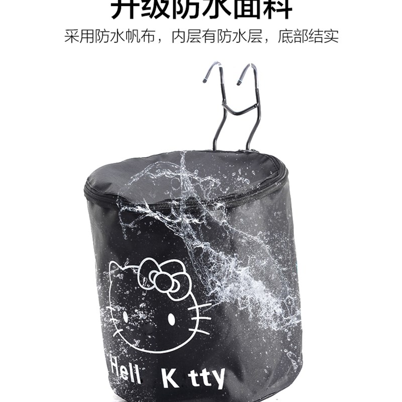 迷你电动车筐前篮车篮滑板车车筐菜篮子购物袋布篮单车篓帆布可提 - 图3