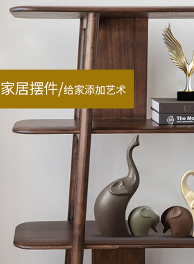 大象小摆件创意陶瓷家居摆设北欧卧室内玄关客厅电视柜酒柜装饰品