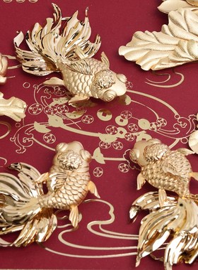 开业礼物金箔工艺品金玉满堂公司办公室摆件招财搬家乔迁新居礼