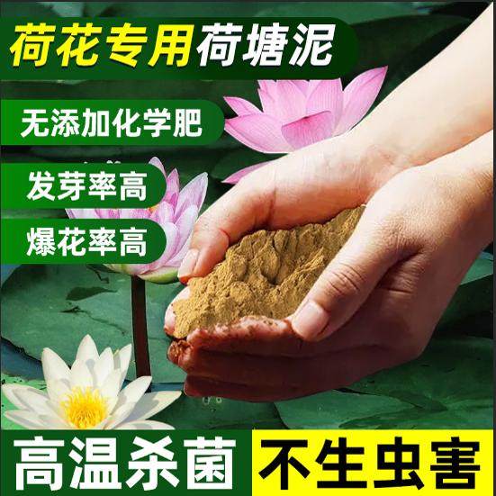 荷花专用泥荷塘泥碗莲养龟种花种菜睡莲铜钱草水生植物通用营养土,淘宝优惠券,粉丝福利购,淘宝优惠卷