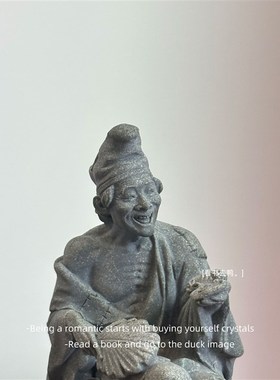 济颠僧 活佛济公中式禅意人物盆景装饰鱼缸造景桌面摆件礼物