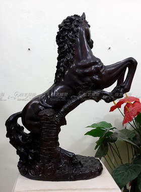 欧式玻璃钢人物雕塑艺术品客厅户外落地摆设可定制作马上有钱桌面