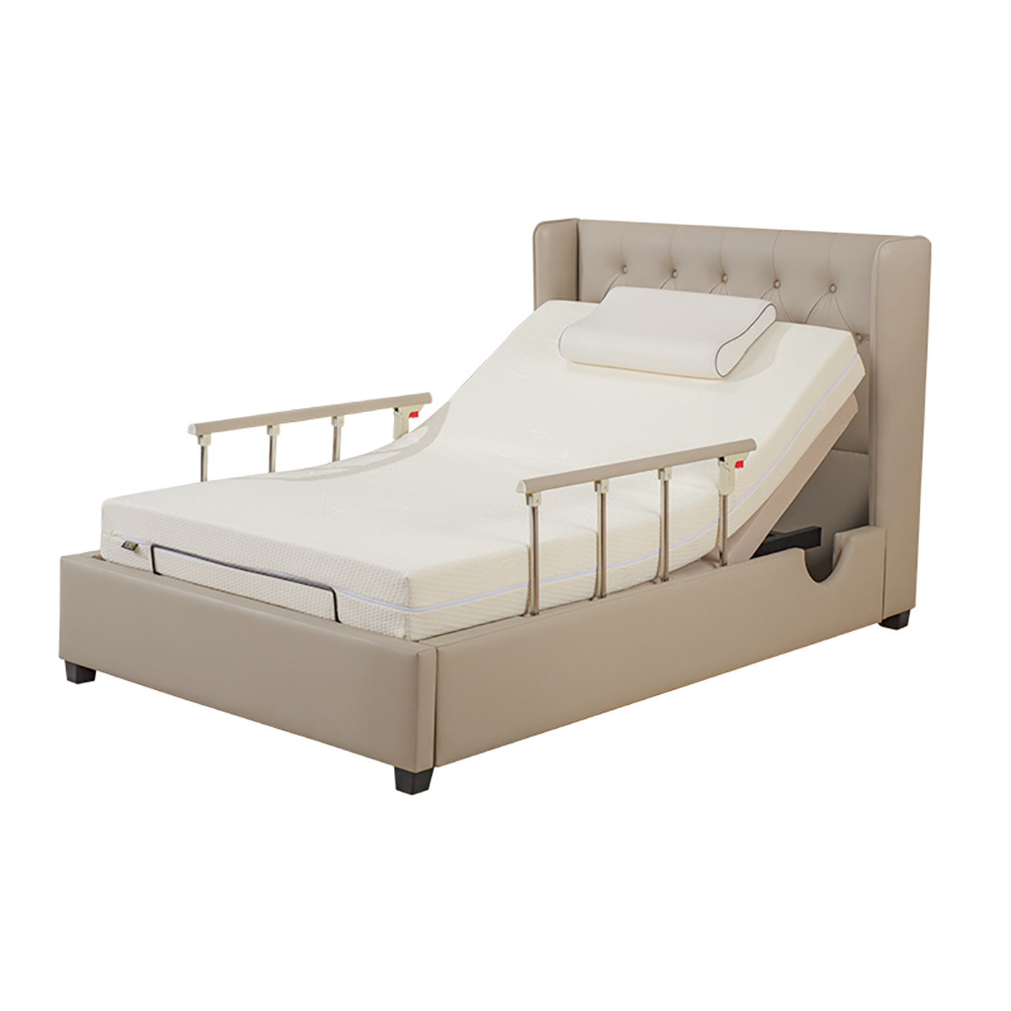 适老电动床老人家用智能床起床困难起背抬腿升降多功能厚床垫护栏,淘宝优惠券,粉丝福利购,淘宝优惠卷