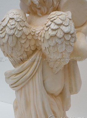 欧式玻璃钢人物雕塑艺术品客厅户外落地摆设可定制作天使流水喷泉