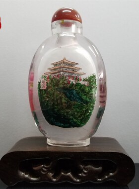 私人订制内画鼻烟壶可来图公司LOGO人物风景均可按要求定制