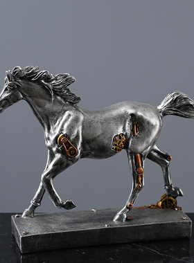 北欧个性马到成功摆件家居装饰品酒柜客厅样板房书架工艺摆设礼品