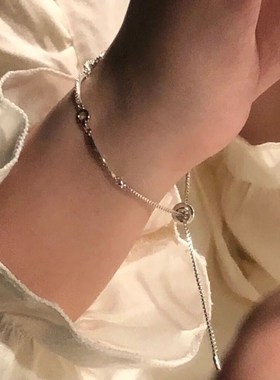 莫比乌斯环手链女款纯银999轻奢小众精致高级感手镯闺蜜生日礼物