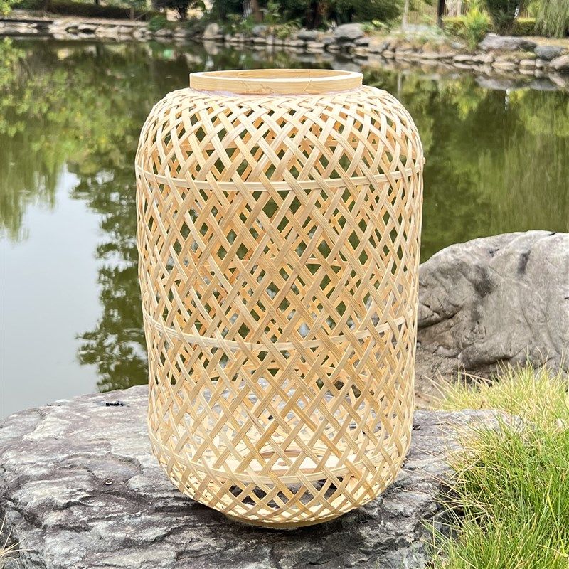 手工编织广告竹编小号大号灯笼复古风茶楼饭店火锅店灯罩吊灯,淘宝优惠券,粉丝福利购,淘宝优惠卷