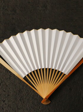 安吉名家王伟本工纯手工精工镜面打磨十年玉竹老料文人折扇竹扇子
