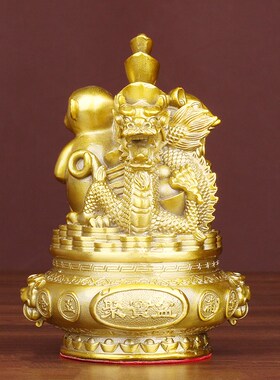 黄铜三合一十二生肖摆件铜鼠牛虎兔龙蛇马羊猴鸡狗猪12全套工艺品