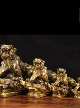 铜老虎摆件 老虎摆件 客厅 生肖老虎摆件