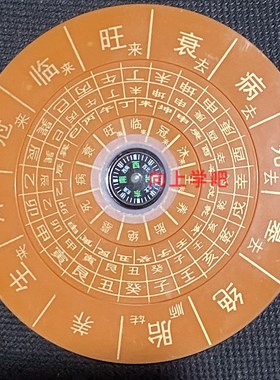 杨公水法盘12.5CM水口三合水法四大局转盘水口长生冠带临官胎养