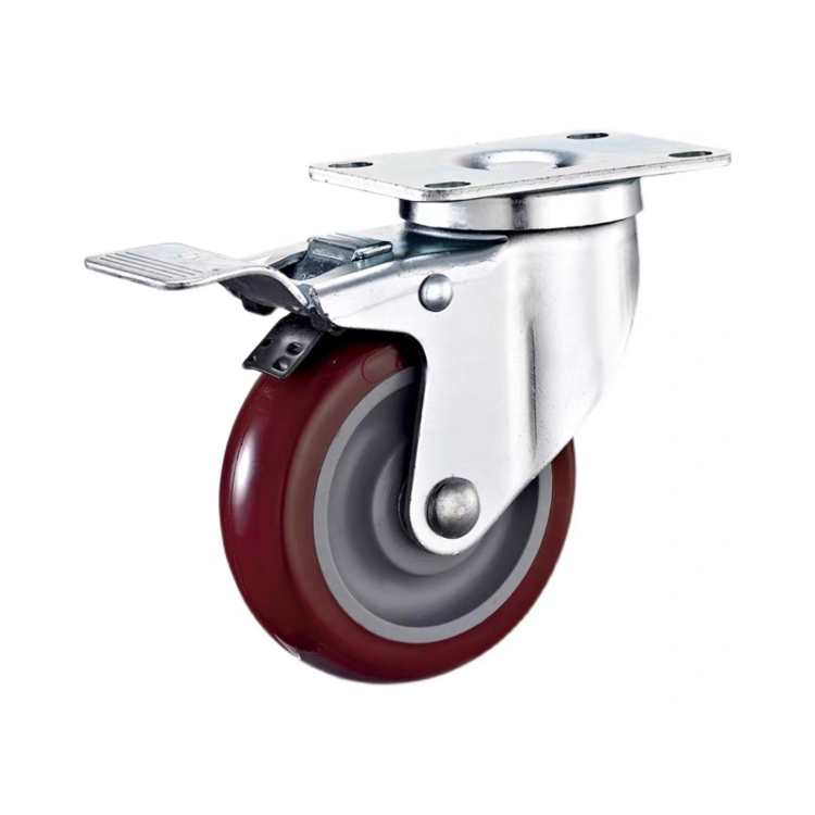 万向轮刹车轮工业脚轮C-CJFJ75-T C-CJFS75-T C-CJFK75/100/125-T - 图0