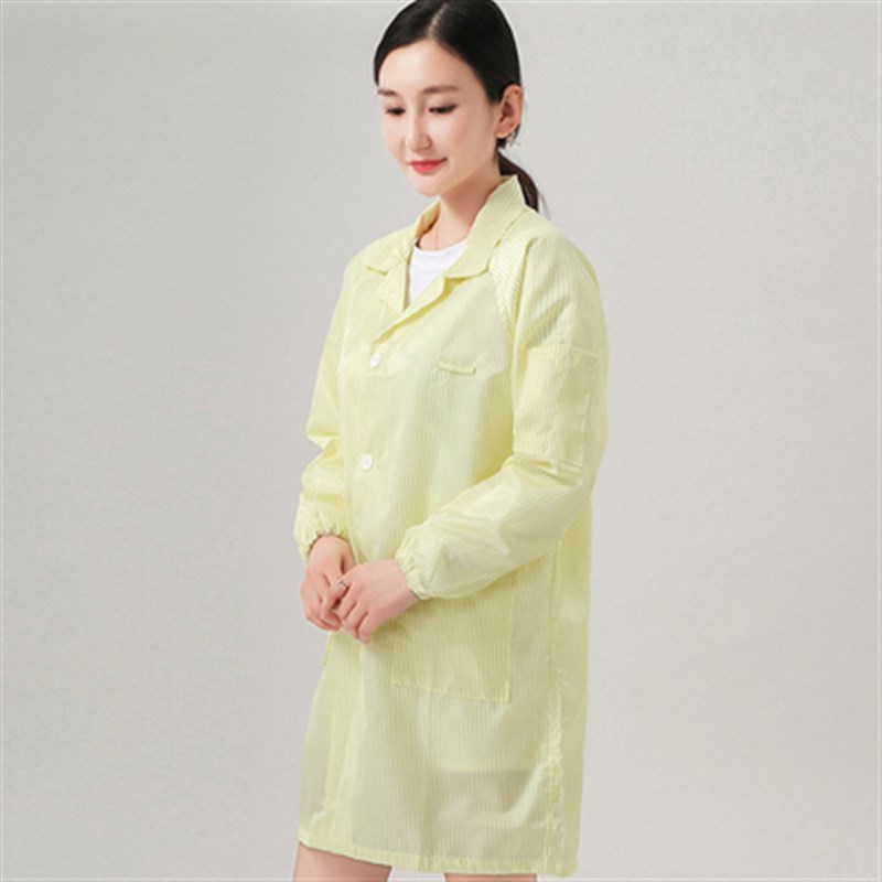 静电服无尘工作防尘服无尘服蓝色白色防静电大褂男女工厂车间可洗 - 图2