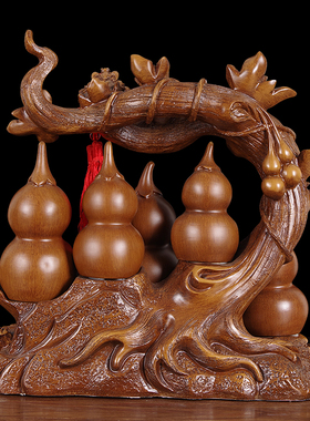 招财葫芦摆件五福临门客厅玄关电视柜酒柜装饰品高档乔迁新居礼品