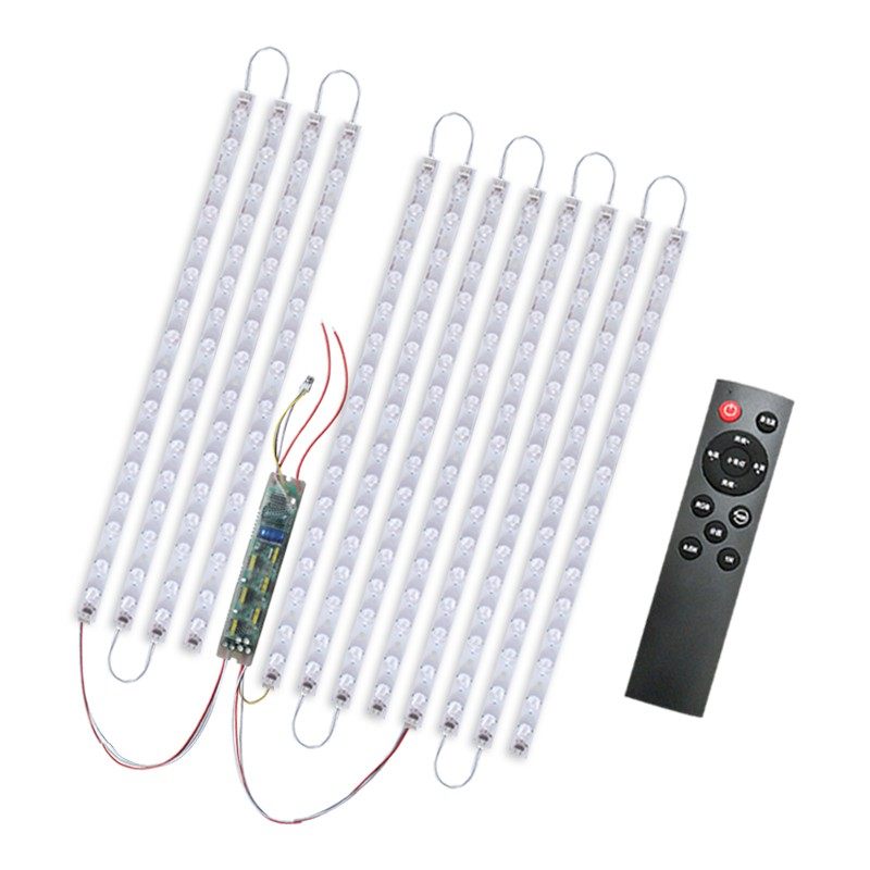 led灯板吸顶灯改造长条方形光源三色透镜灯管遥控无极调光led灯条,淘宝优惠券,粉丝福利购,淘宝优惠卷
