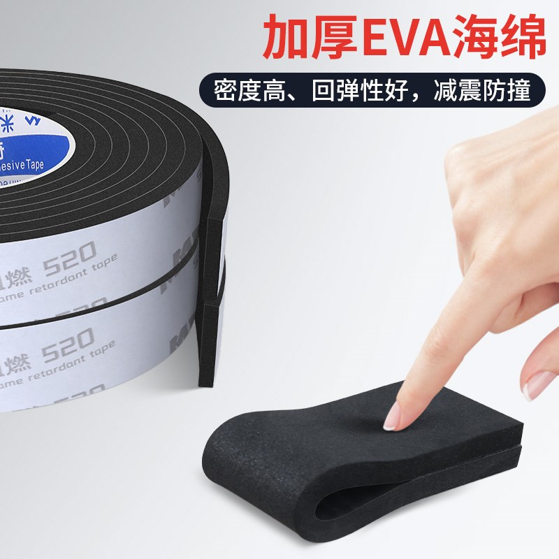 工业隔热垫耐高温阻燃eva海绵密封条电子电器锂电池垫片防火材料 - 图1